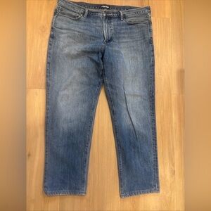 Lands End Jeans Mens 40 Square Rigger Traditional Fit Dark Denim